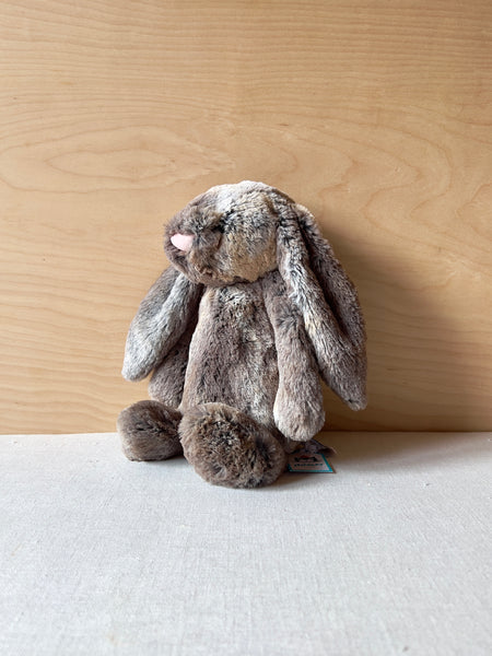 Stuffed grey and brown bunny