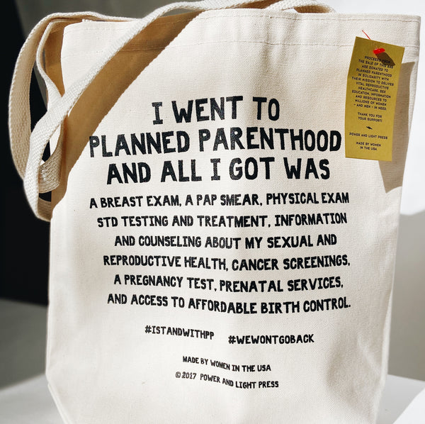 planned parenthood tote bag canvas